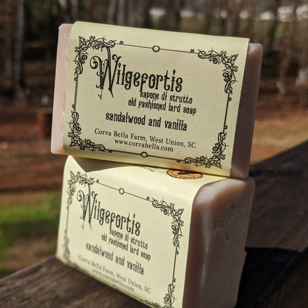 WILGEFORTIS (*) cold process lard soap - Sandalwood & Vanilla