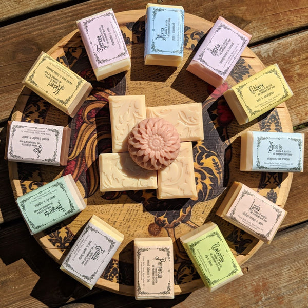 THERESE lard soap - Grapefruit, Lily & Vanilla (FULL SIZE, SAMPLES AVAILABLE)